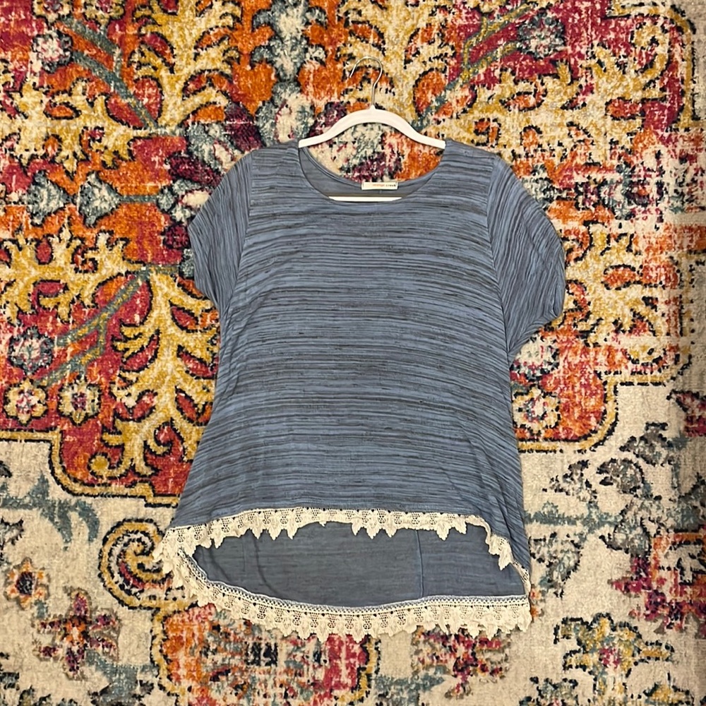 Orange Creek Lace-Lined Shirt